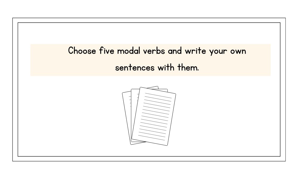 writing using modal verbs worksheet